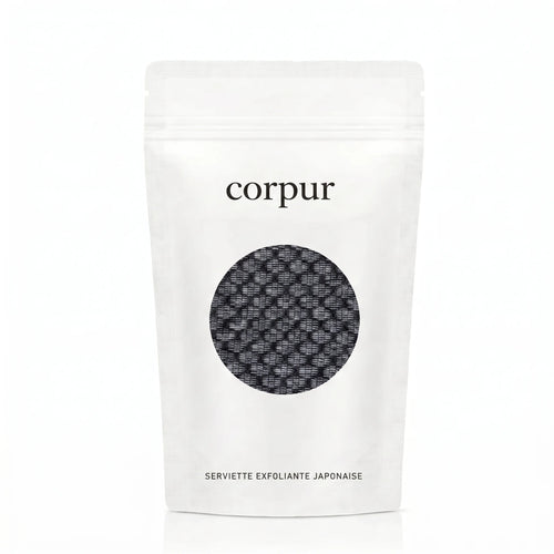 Serviette de douche exfoliante antibactérienne à poignées – 120 cm