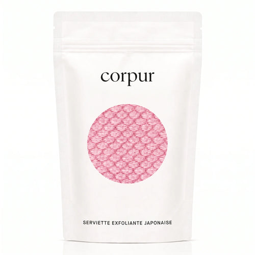 Serviette de douche exfoliante antibactérienne à poignées – 120 cm